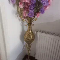 گلدان بلند برنز