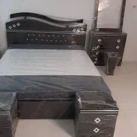سرویس تخت خواب دونفره با تشک درحد