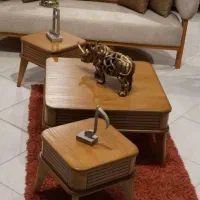 تولیدی میز عسلی تمام چوب گازرگر.