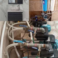 لوله کش آب نصب پمپ منبع آبگرمکن،شیرآلات
