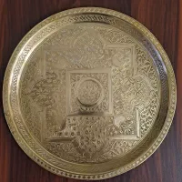سینی قلم زنی برنجی