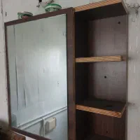 آینه حمام چوبی