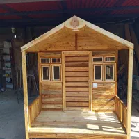 کلبه چوبی کودک دوجداره مقاوم