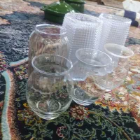گلدون شیشه ای ۶ تا سالم