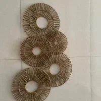 دیوارکوب رافیا طبیعی