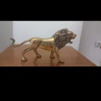مجسمه برنزشیر،اسب،فیل،گل