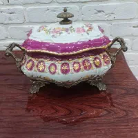 شکلات خوری،شمعدان و میوه خوری آنتیک وارداتی