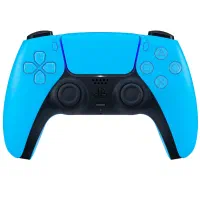 هدست الایت سفید و مشکی و دسته ابی ps5