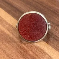 3عدد انگشتر نقره رکاب دست ساز خطاطی دست