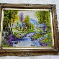 تابلو فرش دستباف بافت