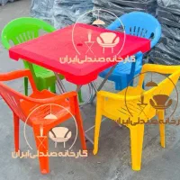 میز وصندلی پلاستیکی باغی غدیرناهارخوری غذاخوری