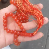 تسبیه عقیق پرتقالی۱۰۳دونه