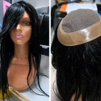 پروتز مو زنانه بالاسری با موی طبیعی