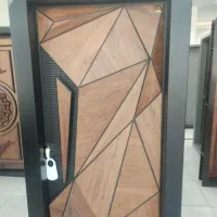 درب ضدسرقت چوبی و فلزی، درب اتاقی اقساط کد1244
