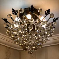 لوستر برنزی خیلی تمیز و سالم