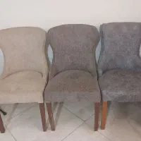 صندلی شش عدد در سه رنگ