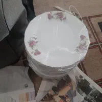 بشقاب چینی گل سرخ