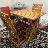 میز و صندلی چوبی