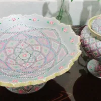 ظرف سفالی زیبا
