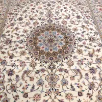 یک جفت فرش ۹ متری دستباف نایین نو