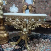 میز جلو مبلی برنزی