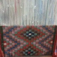 گلیم زیبا نقش لوزی (تاس سر تاس)