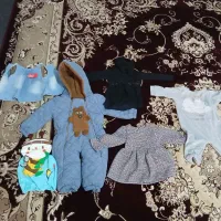چند تیکه لباس بچه گانه زیر یک سال