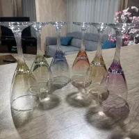 جام اصل رنگ ۶تایی  ،ساده ۷تایی