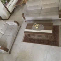 مبلمان ۵ نفره، چوب فندقی و پارچه