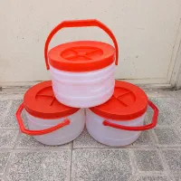 دبه پلاستیکی (درب دار) 5 کیلویی