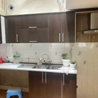 کابینت با ظرفشویی اخوان و هود