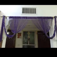 پرده آویزریسه ای باچوب پرده بسیارچشم نواز