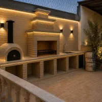 نصاب باربیکیو .اجرنما .سنگ رومی