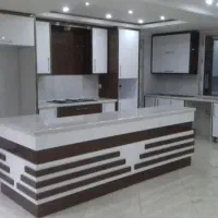 سرویس کابینت اماده ۶متر زمینی و۶ متر هوایی هایگلاس