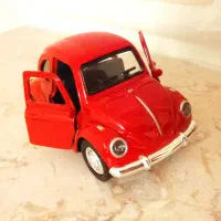 ماکت فلزی فولکس قورباغه‌ای beetle قرمز
