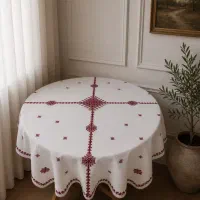 رومیزی گلدوزی دستدوز وارداتی