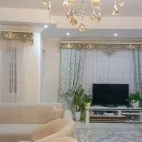 پرده منزل باضافه کتیبه چوبی پرده