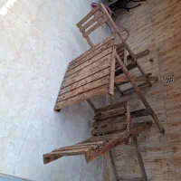 میز صندلی چوبی