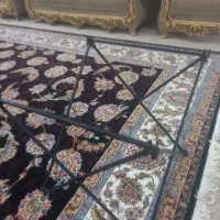 فروش فرش ۱۲ متری طرح افشان زمینه سورمه ای