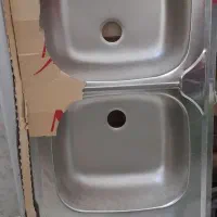 هر دو نو واستفاده نشدن سینک دوقلو استیل اخوان