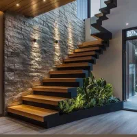 نصب پله های چوبی ترموود آلاچیق