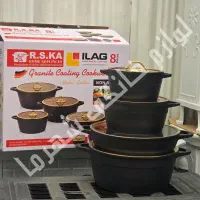 سرویس قابلمه 8 پارچه چدن گرانیت RSKA باارسال