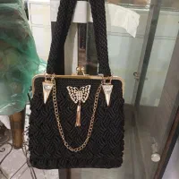 کیف دستباف مکرومه