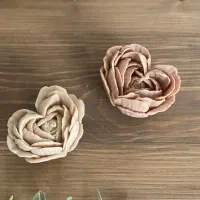 شمع رز قلبی