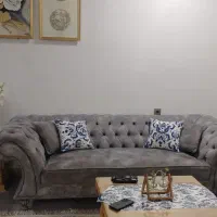 مبل چستر ترک 8نفره سالم نونوچوب راش پارچه. ابروباد