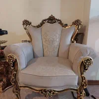 مبل کلاسیک ۷ نفره تمام چوب سالم