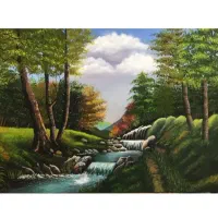 پرده منظره زیبا