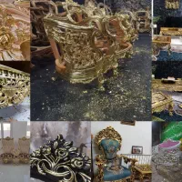 اجرا و ترمیم (ورق طلا)مبلمان در محل