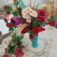 گلدان|گل مصنوعی|بناب, |دیوار