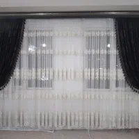 پرده پذیرایی با کناره ها
